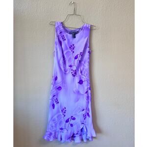 Vintage Y2K purple floral Wild Thyme dress size 6